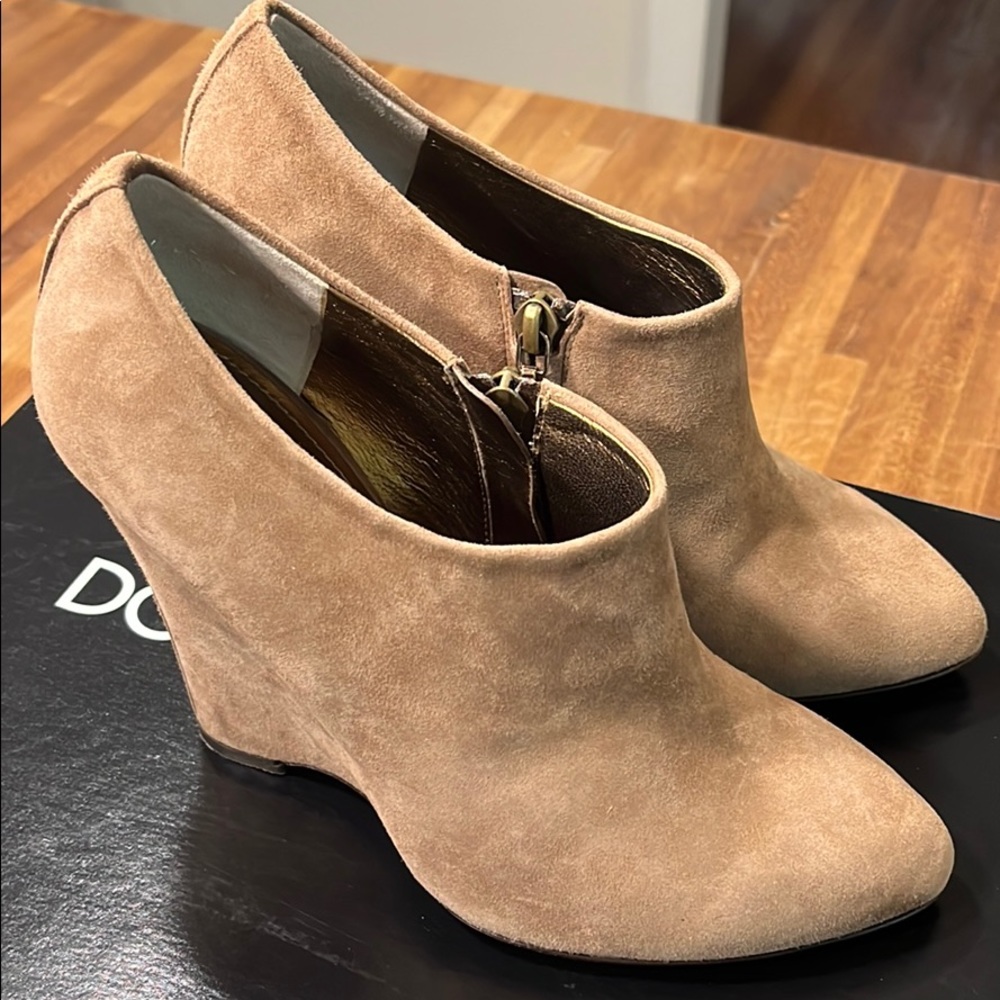 Dolce & Gabbana suede wedge Bootie
